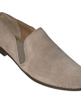 Franco Sarto PARDON Suede Leather Loafers Shoes Women's Size 7.5 M Tan Beige